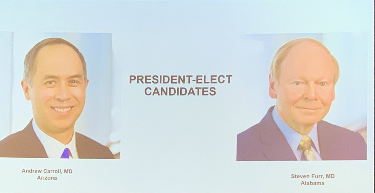 drakelavender's tweet photo. Candidates for AAFP President-Elect. Excited to hear @sfurrmd discuss his thoughts on current issues and his leadership philosophy. #AAFPCOD #Furr4PresElect https://t.co/LPu2oDUd0A