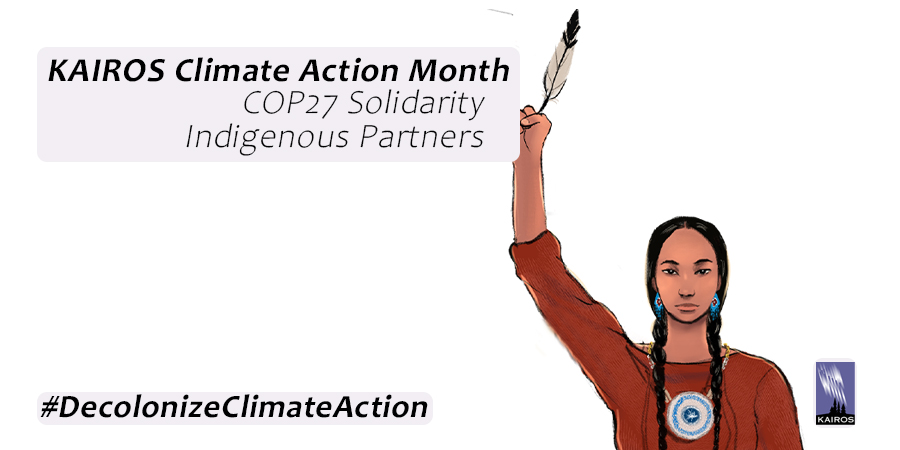 kairoscanada's tweet photo. Week 4 of Climate Action Month we focus on COP27 Solidarity- #Indigenous Partners. Meet our #COP27 delegates. For more, resources & quotes: https://t.co/LHzg3nN1ix #KAIROSClimateAction #DecolonizeClimateAction https://t.co/9uchvhWYYP