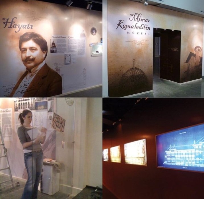 Sergileme ve görsel iletişim tasarımını yaptığım Mimar Kemaleddin Müzesi'nden bir kare #sergilemetasarimi #exhibitiondesign