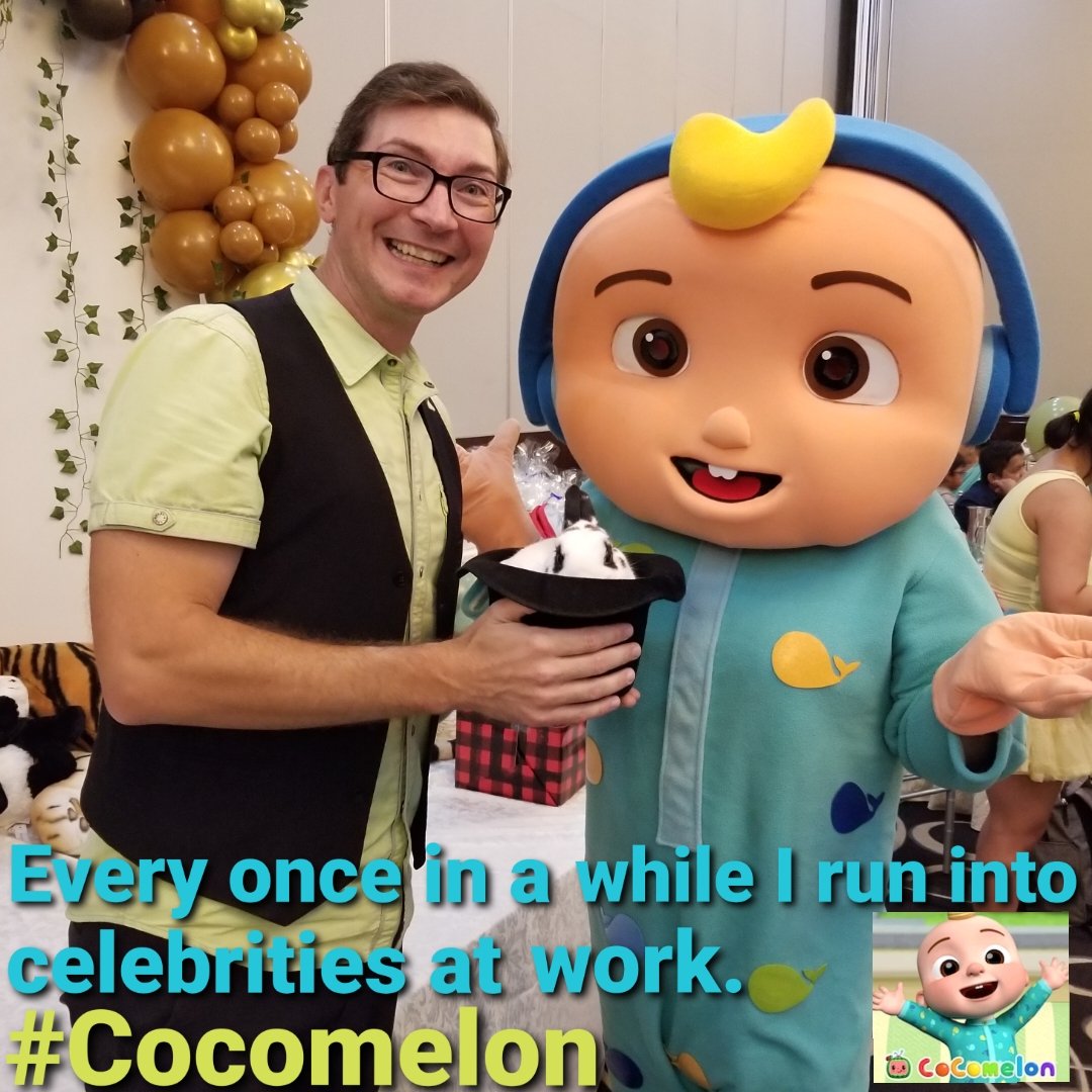 Every once in a while I run into celebrities at work. <a href="/cocomelonkids/">CoComelon</a> #cocomelon #childrenstelevision #televisionpersonality #televisionpersonalities #ytvpersonalities #ytvpersonality #ytvmagician #childrensentertainment #childrensentertainer #childrensmagician #childrensmagicshow