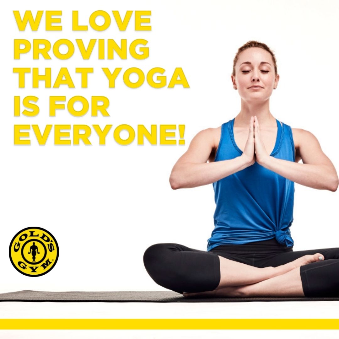 goldsgymbwnj's tweet photo. We love proving that Yoga is for everyone! Join us for a class today!
#GoldsGym #HealthyLifestyle #GymMotivation #GoldsGymFitness #WorkOutWithGoldsGym #Yoga https://t.co/peV4SvjPbx