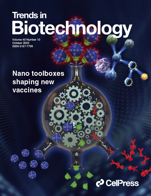 Our October issue is online! DBTL for nontraditional microbes (<a href="/LabNikel/">Nikel SEM Group</a>), biomed potential of bacterial vesicles (<a href="/Vdb_lab/">Vandenbroucke lab</a>), nanovaccines (<a href="/Hirak_Nanoscale/">Hirak</a>), intraoperative bioprinting, rice molecular farming, microbial production of squalene, and more: cell.com/trends/biotech…