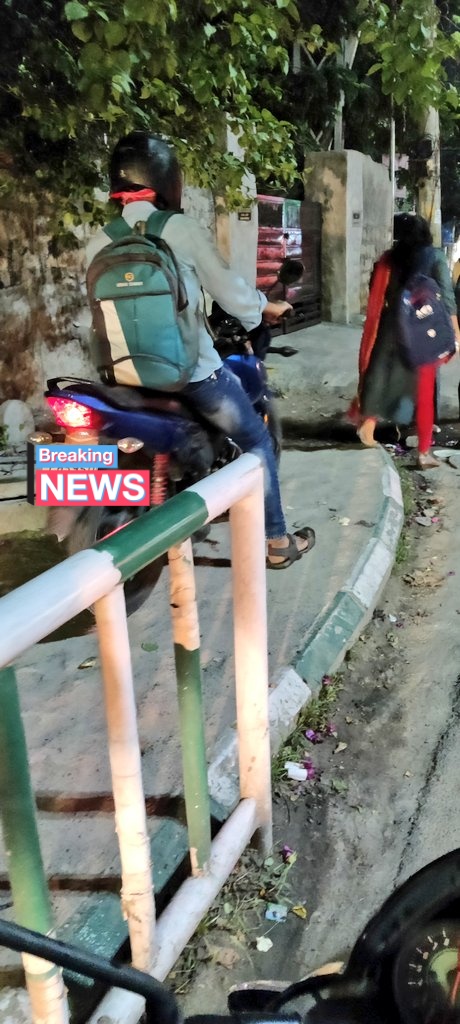 RajgopalJai's tweet photo. @KTRTRS  people are driving their bikes in footpath near by Gachibowli police station signal.

It's not good people who are using footpaths.
Please do look into this.
#AskKtr https://t.co/BRlClOy1z3