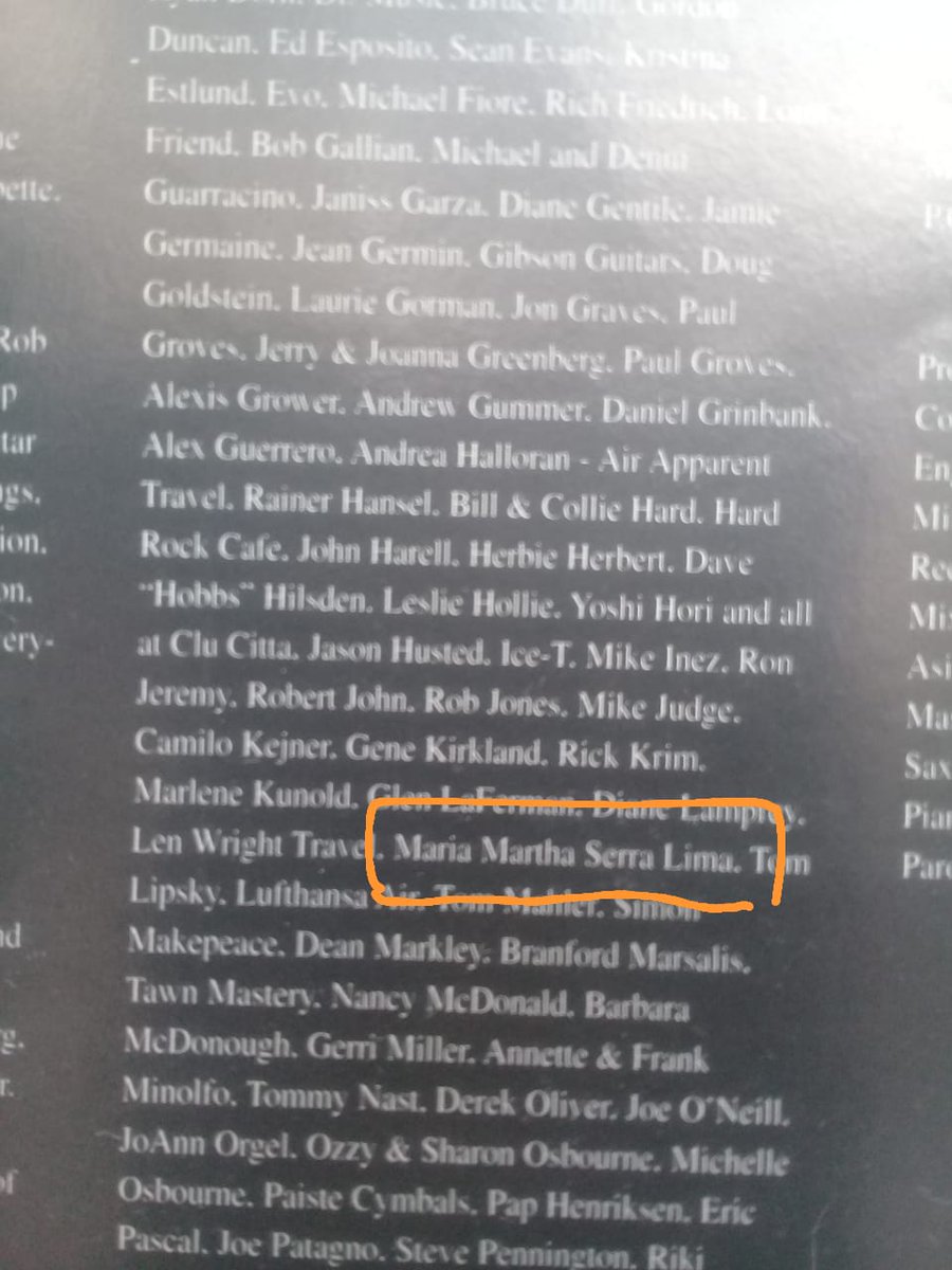 Inconciente7's tweet image. Si alguno se toma la molestia y lee el librito de Sacrifice de Motorhead ,Maria Marta Serra Lima aparece en los agradecimientos... el mundo es un pañuelo.