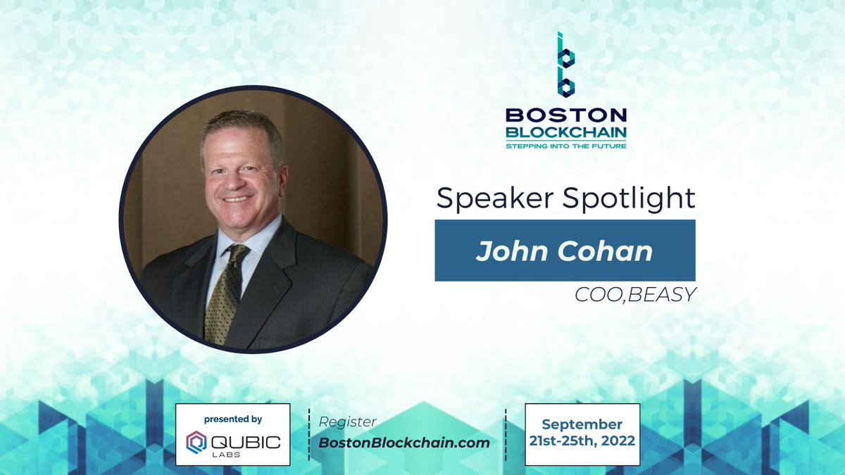 BeasyInc's tweet photo. I am excited to announce that I will be speaking at @blockchainwk2022, presented by @QUBIC_LABS!Join me and other creators, heroes, and innovators in #blockchain and#Web3 in #quincyma, September 21-23.Register at https://t.co/iVQp7EwRpi https://t.co/XAy3Y3PxwY