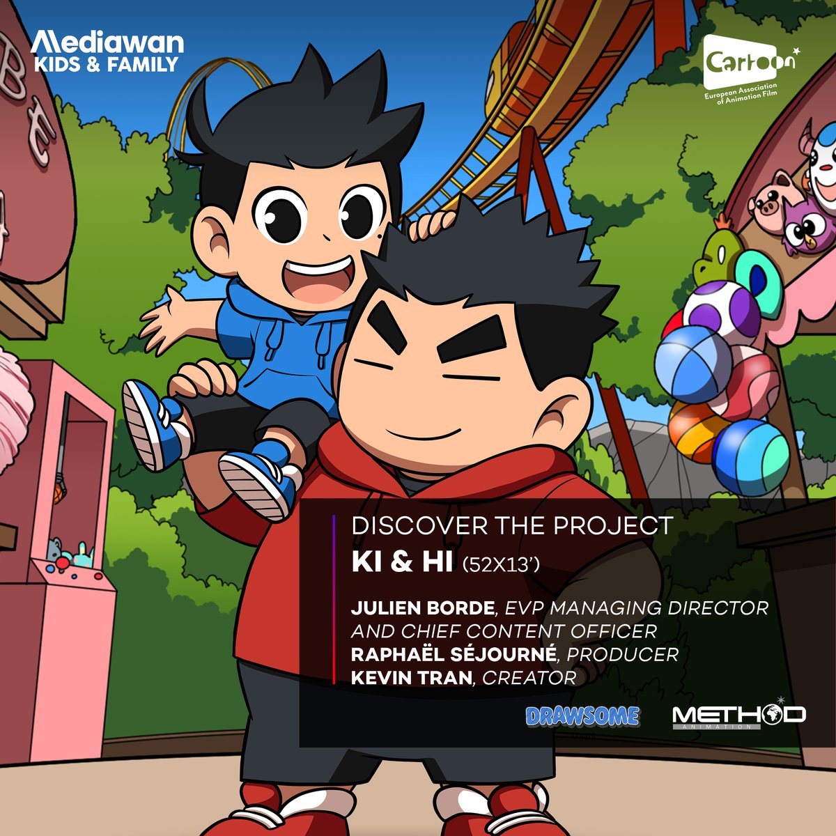 MediawanFr's tweet photo. 🇬🇧 #CartoonForum2022: #MethodAnimation (@Mediawan_kf) at @CARTOON_media!
For this new edition, the teams are back with two brand-new TV series:
➖ "KI & HI": https://t.co/MMsLSscXwi
➖ "WITCH DETECTIVES": https://t.co/gZLnvOkMYK https://t.co/rSA2haPsrn
