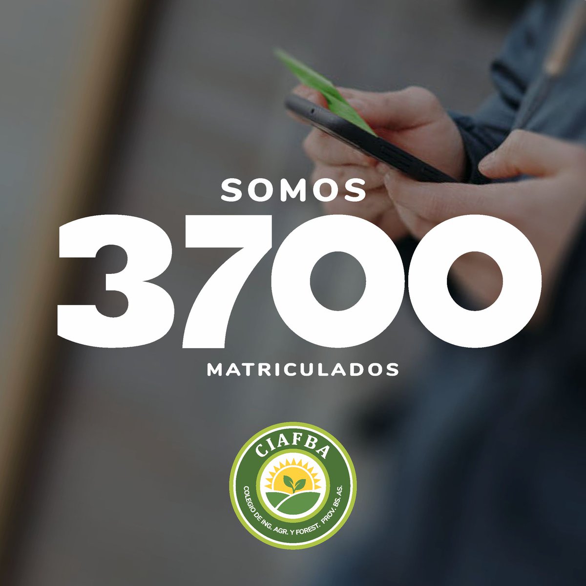 CiafbaOficial's tweet photo. Somos 3700‼️
👉🏼 Matricularse en simple y podes hacerlo 100% online desde cualquier punto ✅
💻https://t.co/HGfB4TXxrh

Sigamos juntos jerarquizando nuestras Profesiones 🪪

#SomosColegio
#3700matriculados
#YoMeMatriculo https://t.co/LSghq1G5Rd