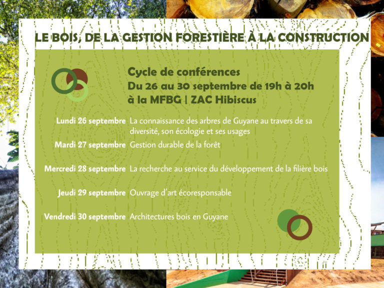 CanopeeSciences's tweet photo. Cette semaine, exposition sur le bois, à proximité du campus de @univguyane
Conférences avec #AQUAA, @ARDI_GDI , @ONF_Officiel, #Interprobois, @CNRS, @ademe
🌳🪵
+ d'infos ici
https://t.co/8hlbR69joa https://t.co/TTfEQp6c0a
