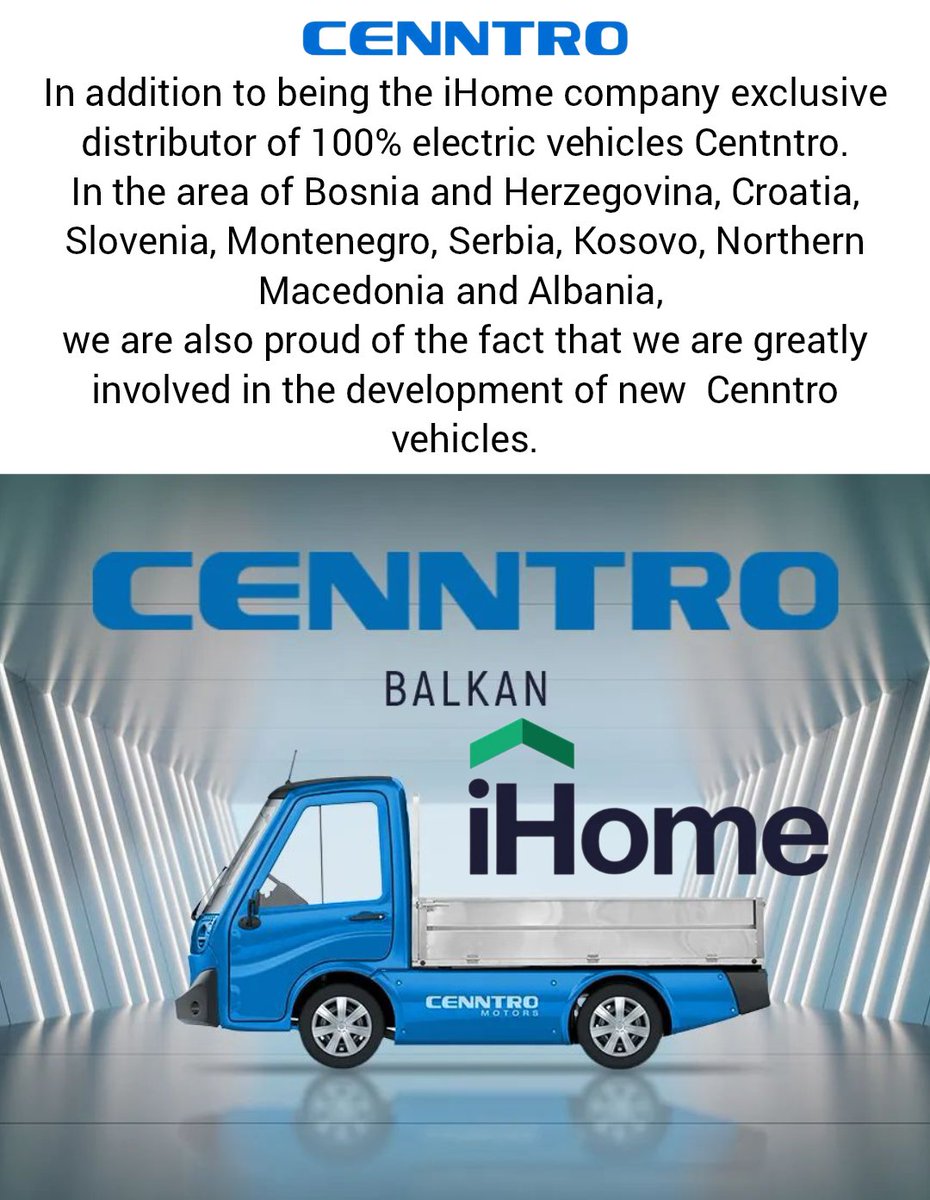 _X_Alex_'s tweet photo. $CENN #CENNTRO #CENN #EV
#cennatic #cennaticpower #Lithium #Batteries #ElectricVehicles #logistics #logistar #metro #offroad #neibor #ORV #cargo #delivery #automotive #lastmiledelivery #lastmilelogistics #greenfleet #sustainability #zeroemissions
@CenntroMotors @CenntroMotorsEU https://t.co/pGRKr133nL