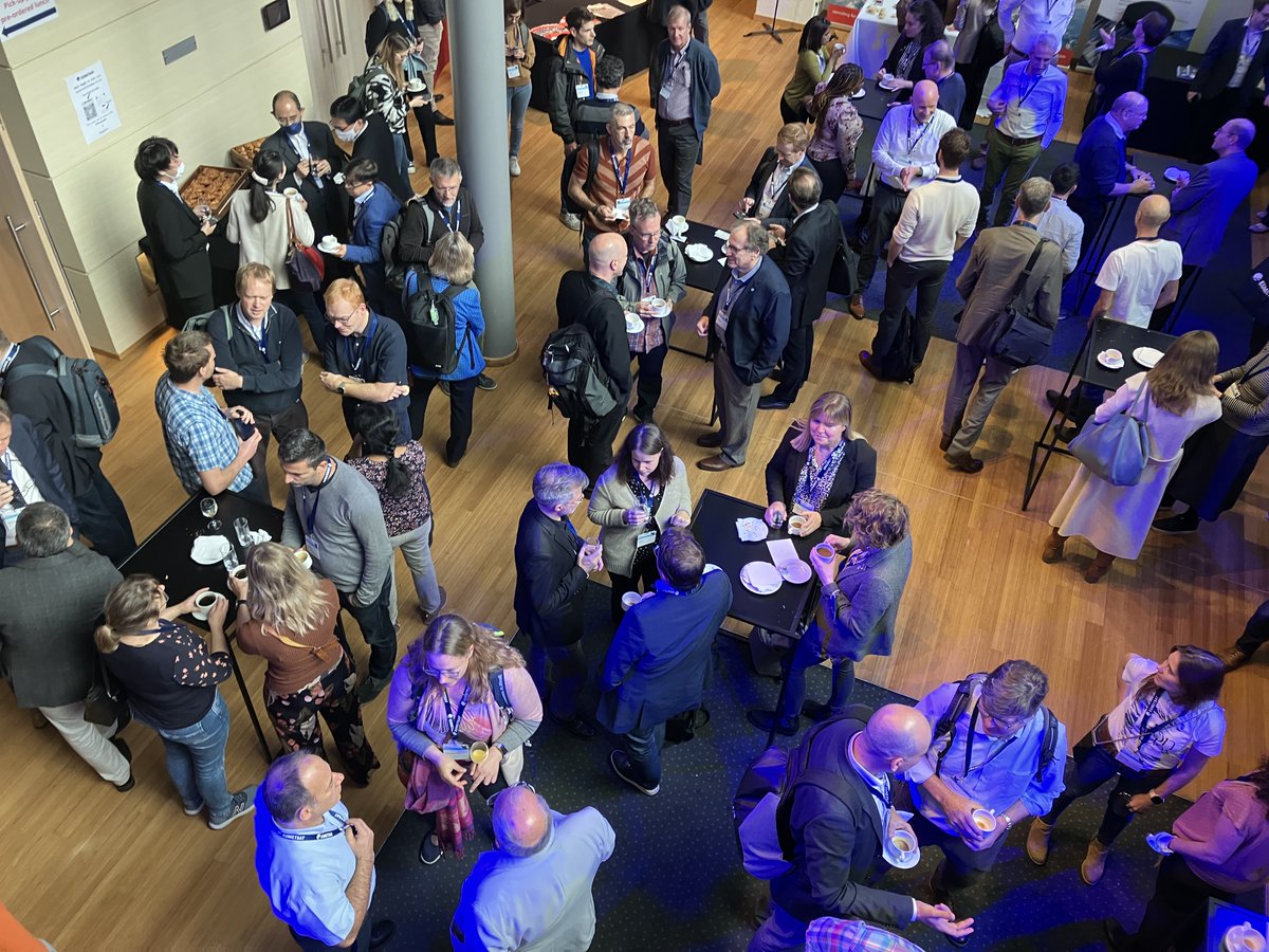 eumetsat's tweet photo. Whew, we don't know about you but we need a coffee after all of today's excitement ☕️ 
Why not make some new friends and head for a quick break before we get stuck into the last sessions of the day! #EMSC2022 https://t.co/7z6sD4UFgd