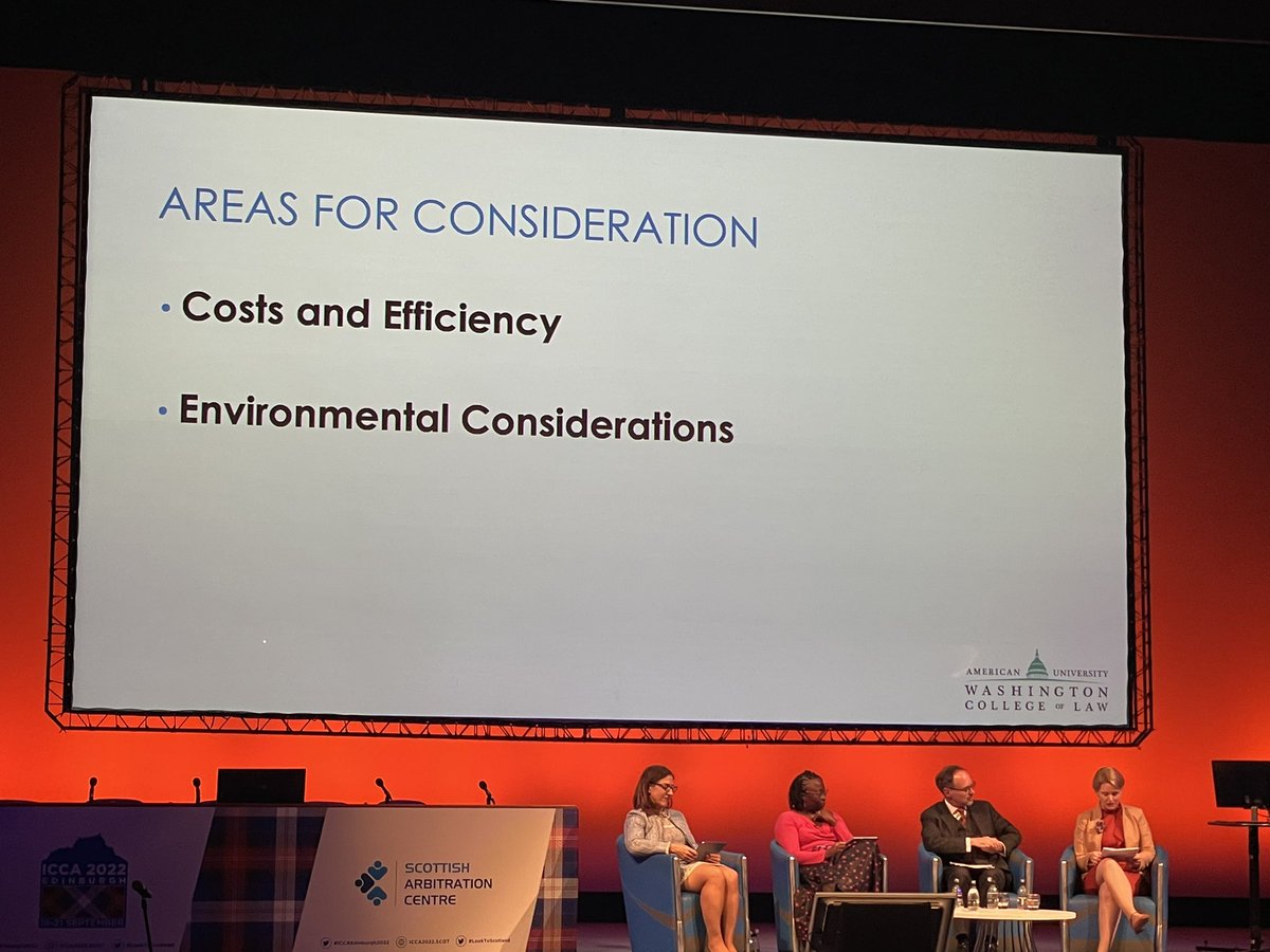 @Intarblawyer says that environmental considerations have to be in the top 3 priorities of international arbitrators to avoid the horrors of a 6 degree global temperature rise #ICCAEdinburgh2022 #looktoscotland #edinburgh #international #arbitration @ICCA_2021 #climatechange