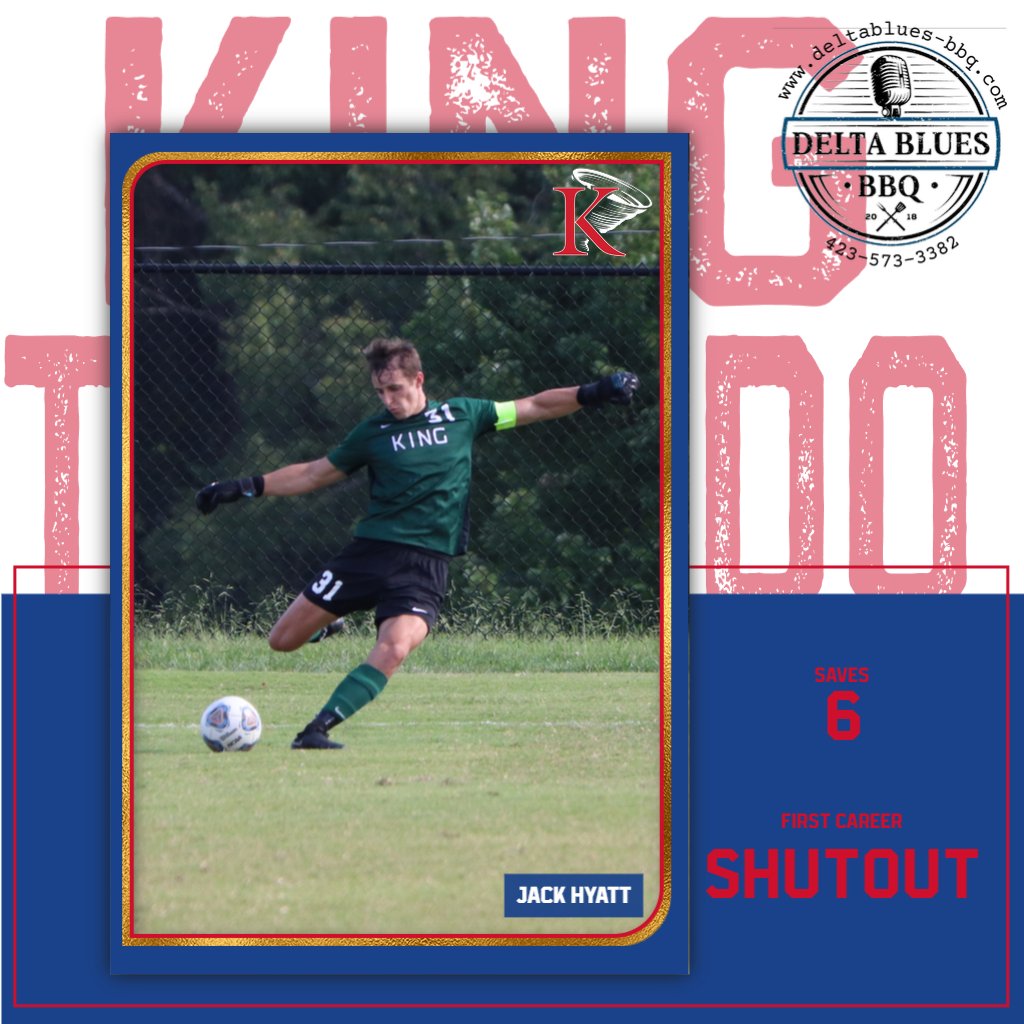 Jack Hyatt of @kingmenssoccer is the Delta Blues King Male Athlete of the Week after recording his first career shutout in a win over Erskine! 

kingtornado.com/awards.aspx?ao…

#LeadServeAchieve #KingPride