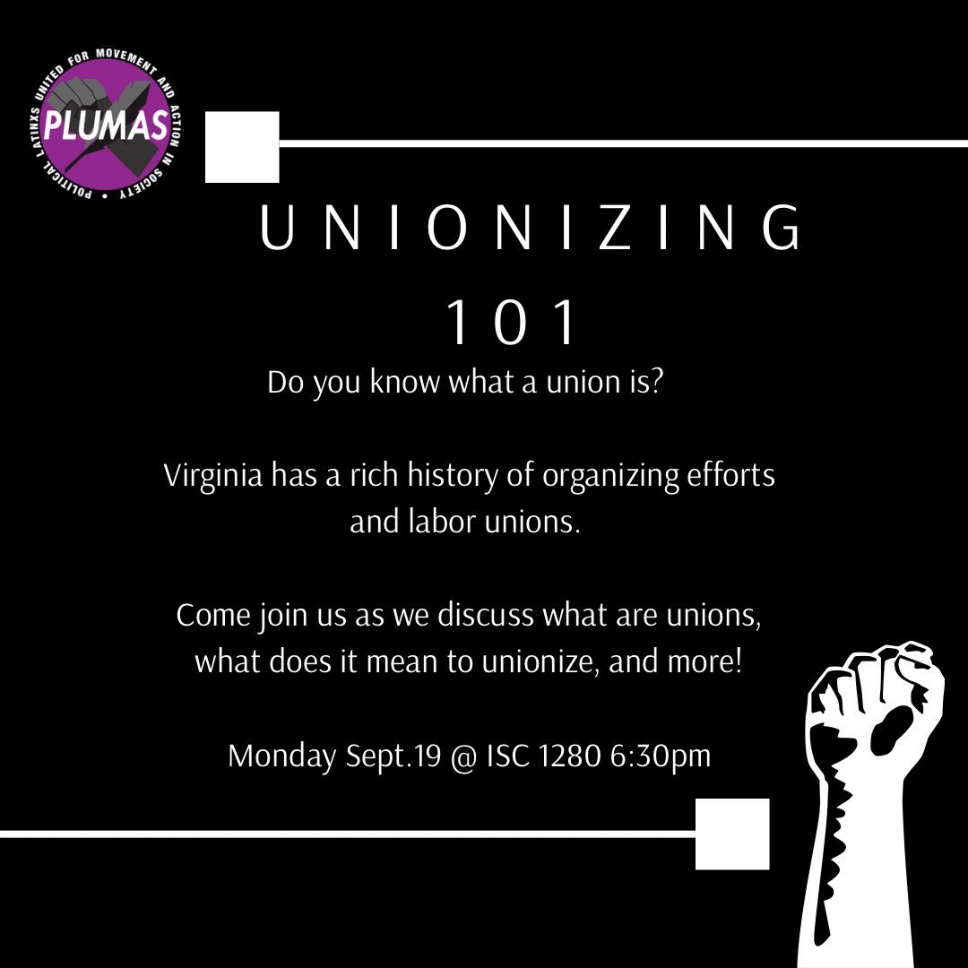wm_caf_updates's tweet photo. WM caf updates supports the dining hall workers in the efforts to unionize. Want to learn more? come to the unionizing 101 discussion at the ISC tonight! https://t.co/HdSUZs7q46