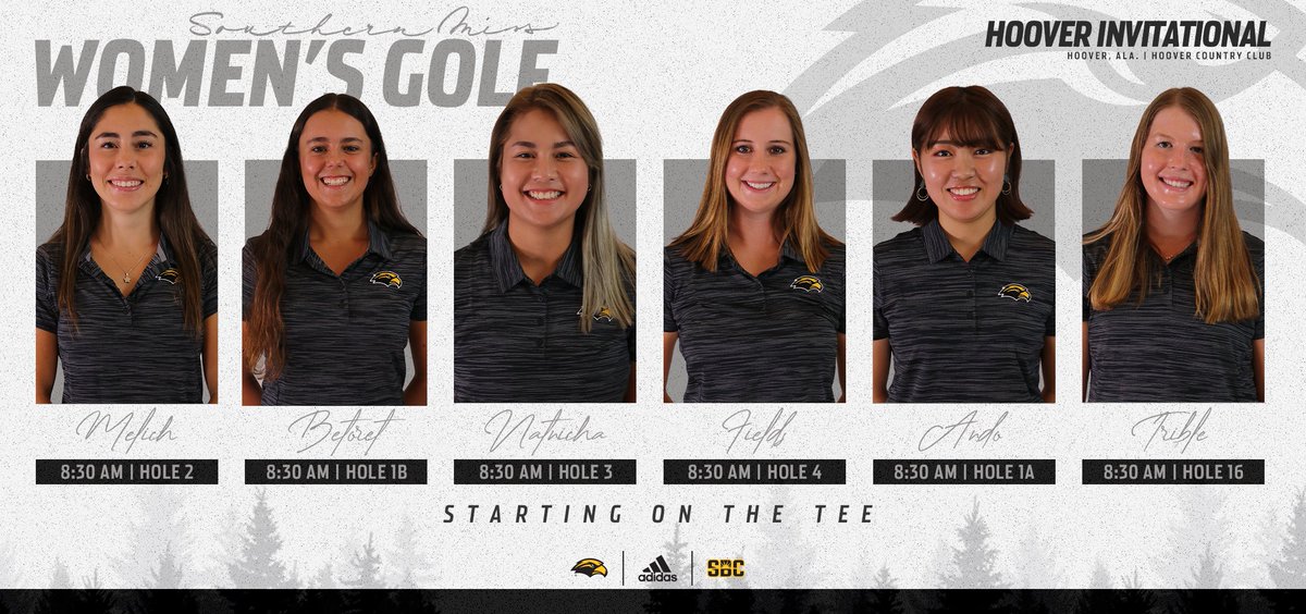 SouthernMissWG's tweet photo. We are underway at the Hoover Invitational ⛳️

📊 https://t.co/oFFCyiFe0L

#SMTTT https://t.co/dEvDorhC3V