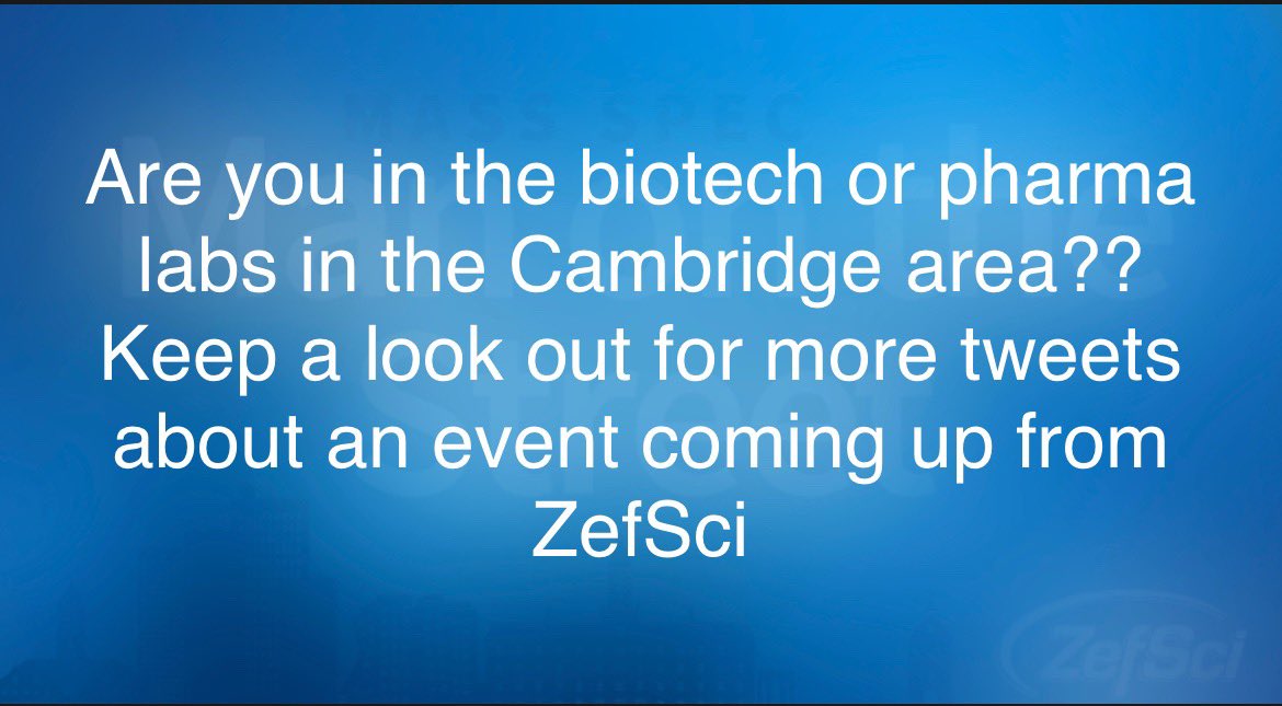 Zefsci's tweet photo. Don’t forget we are coming to town tomorrow!!! Cambridge/Boston be in the lookout for us in our white lab coats. #TeamMassSpec #pharma #biotech #kendallsq #biotechhub #zefscimsmos https://t.co/lLFAUmGYHE