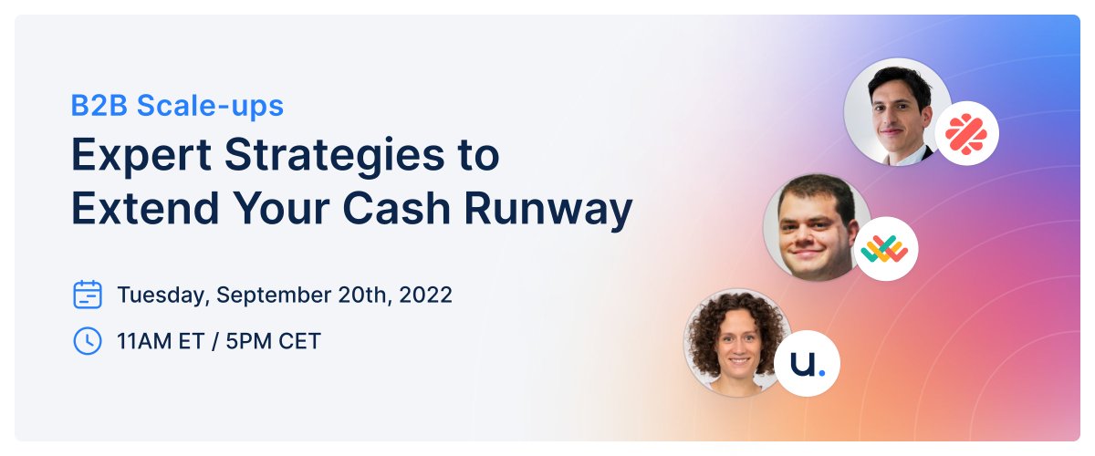 🎙 Live tomorrow: Our webinar on “Expert Strategies to Extend Your Cash Runway”.

Tune in tomorrow to hear our very own finance director discuss the strategies that got us to extend our cash runway by several months! 

Register here 👉 hubs.la/Q01mD3nB0