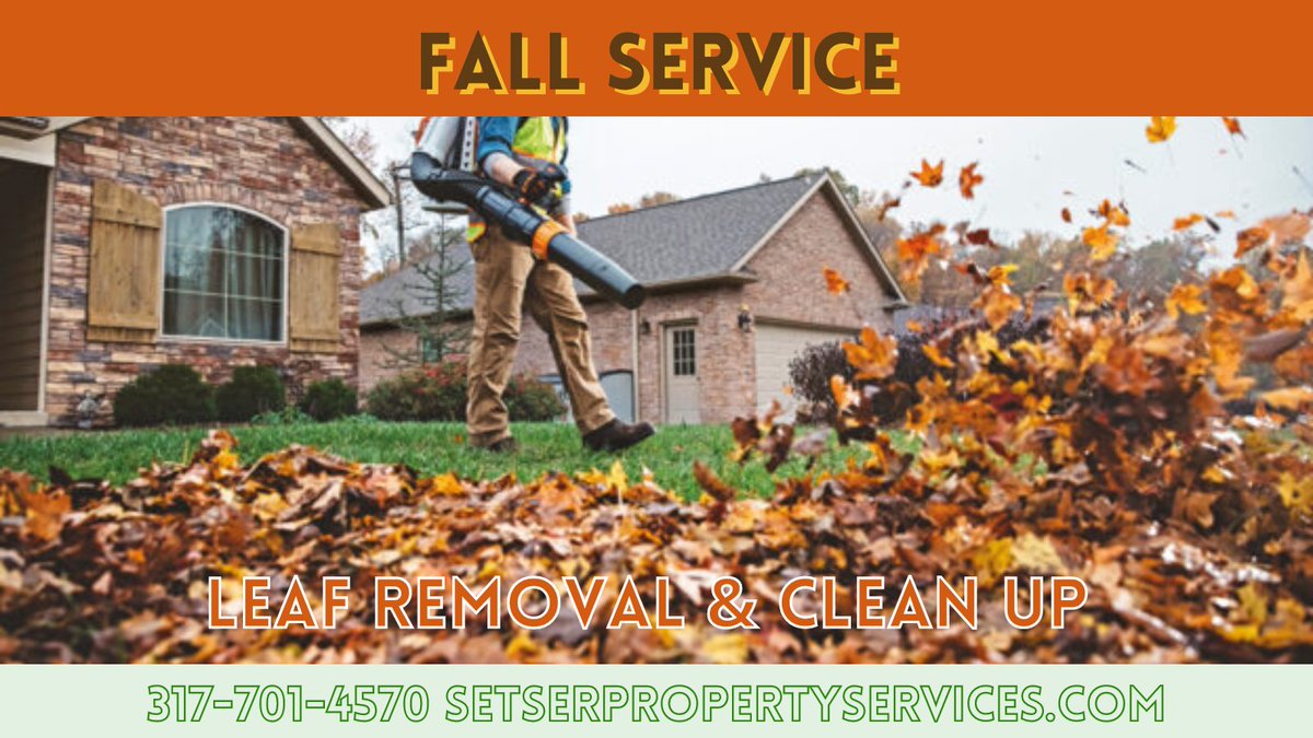 SetserProperty's tweet photo. FALL SEASON STARTS THIS WEEK! Get your spot on our leaf removal schedule before the list fills up!
📞 (317)701-4570
🌐 https://t.co/6AIK5Lo2xR https://t.co/MMfUvYl99v
