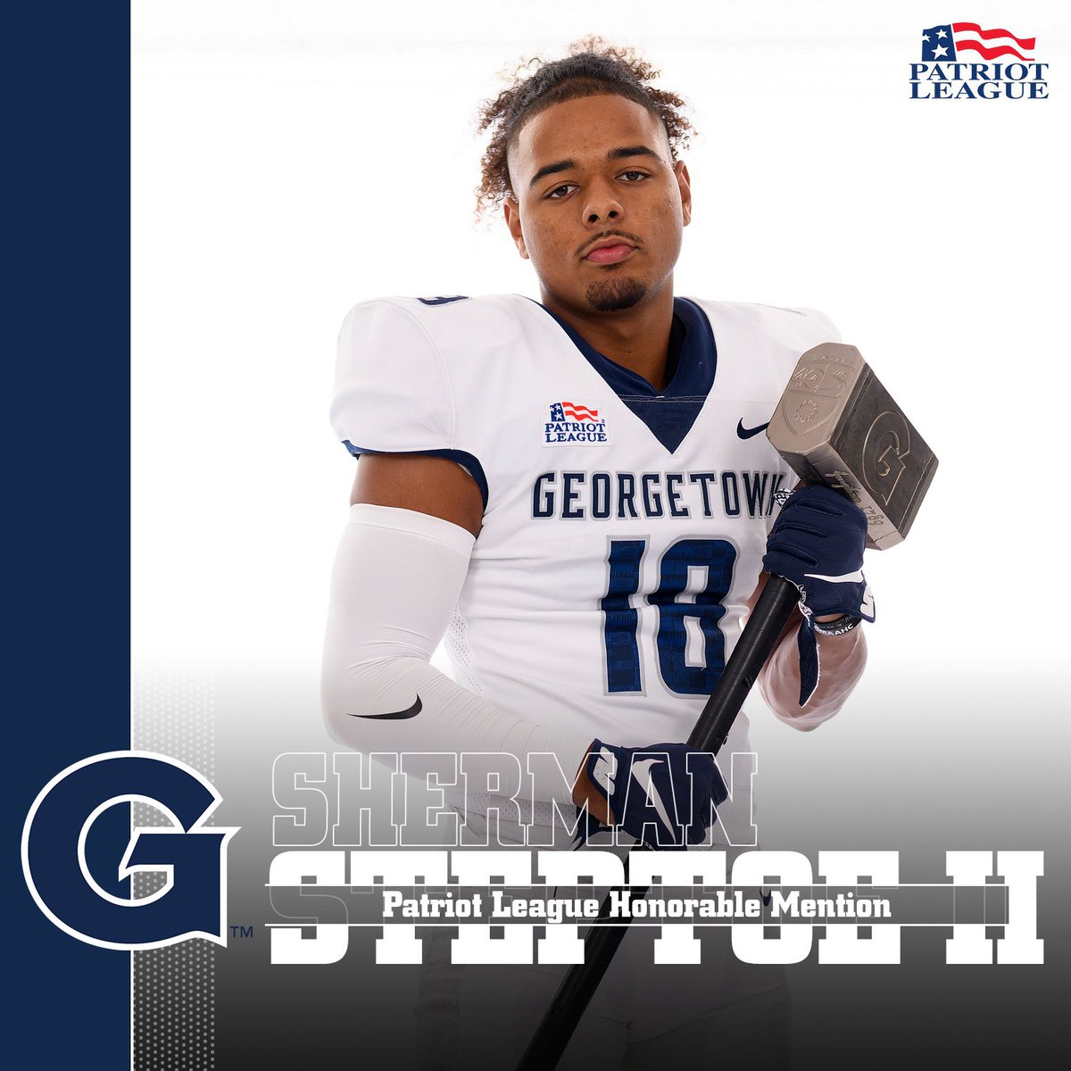 HoyasFB's tweet photo. Congratulations to @steptoeman2 for his Patriot League Honorable Mention this week!

📝| https://t.co/eTaezo1mHI
#HOYASAXA | #DEFENDTHEDISTRICT https://t.co/hPKzEpmL5E