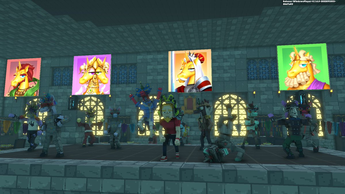 dudupandaman's tweet photo. @U_UnicornsNFT @TheSandboxGame Joining dance floor in Unicorn Castle #UniKingdom https://t.co/qL1OUPEN1A