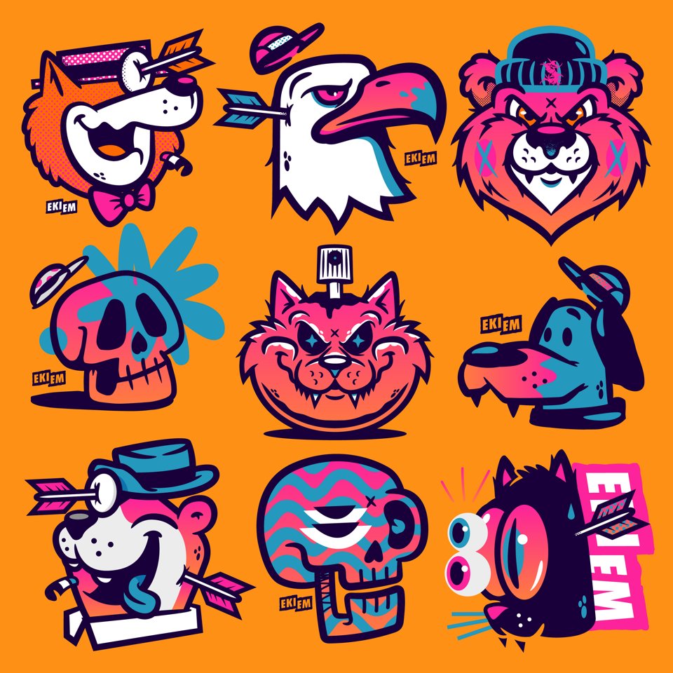 New sticker pack soon!

#stickers #newstickers #character #design #characterdesign #cartoon #badgedesign #designbrew #drawing #behance #cartoonbrew #logotoons #pop #halftones #adobe #illustrator #logo #illustration #tribute #skateboard #mullen #ekiem