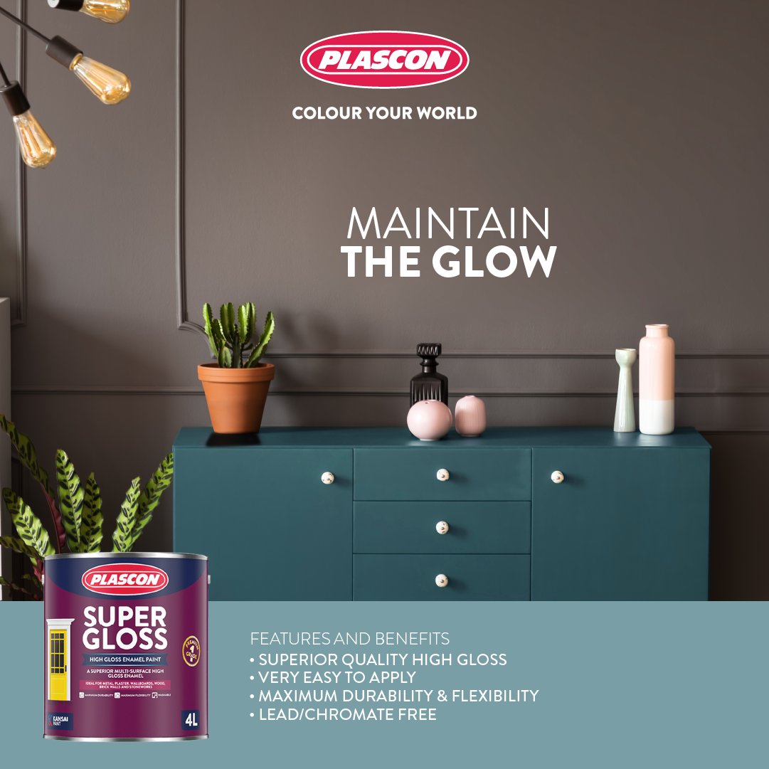 sanyukatv's tweet photo. Not only is @PlasconUganda's #SuperGloss durable, but it will also bring a shine to your surfaces.

#ColourYourWorld https://t.co/Pt7B70tIjn
