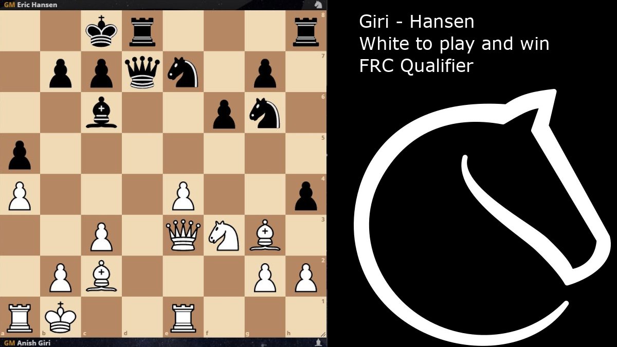 lichess.org on X: The following position is from Giri - Hansen in