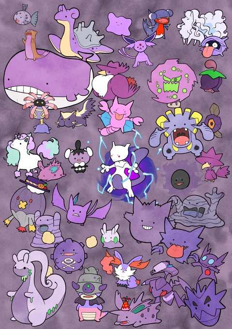 #三連休はフォロワーさんが増えるゆるめのポケモン描いてます 