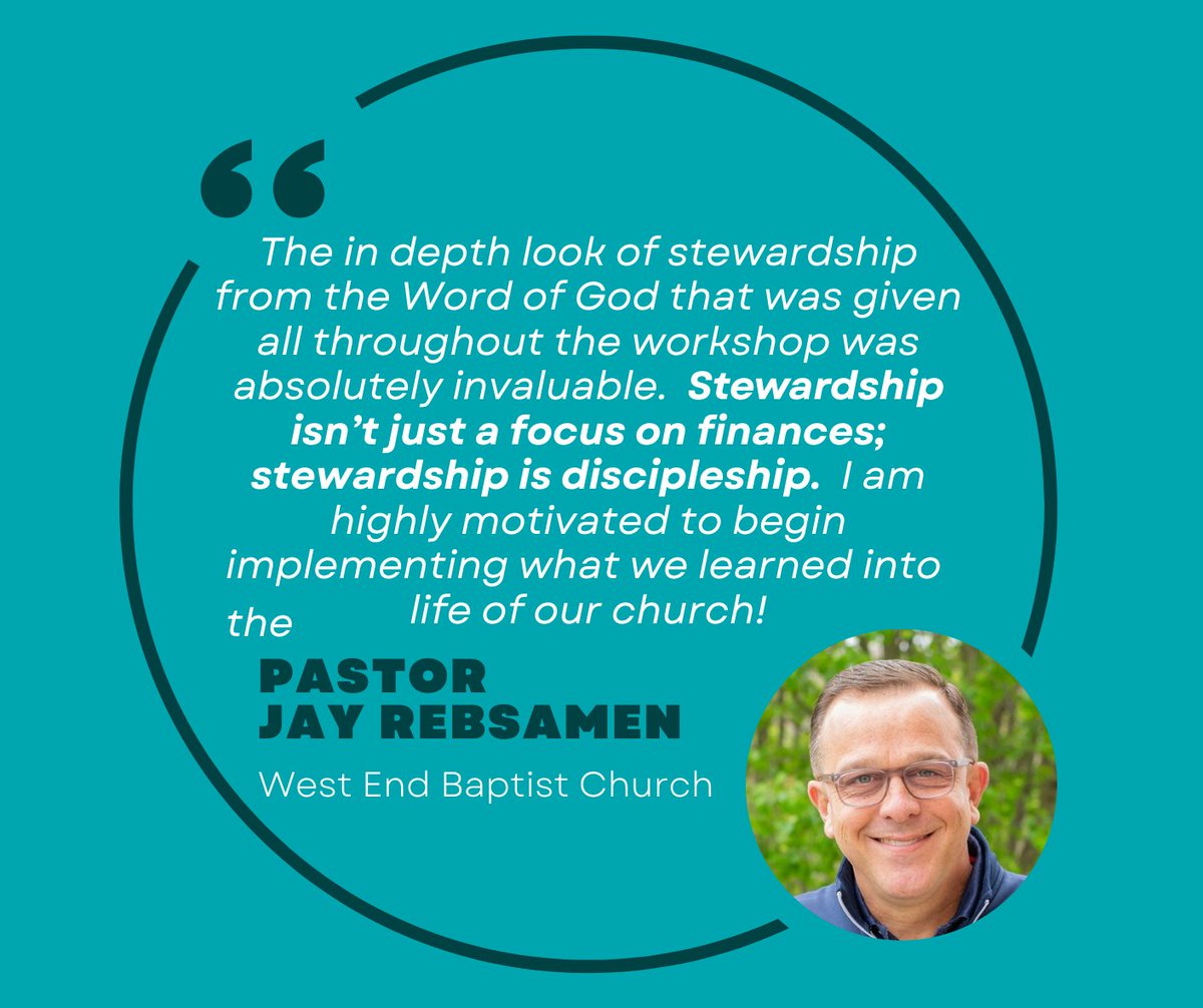 BFofSC's tweet image. The Stewardship Impact Workshop will cover the foundational theology of possessions, money, stewardship, and generosity, and will transform your view of how a stewardship ministry functions successfully in the church.

Register today at mybfsc.org/siw