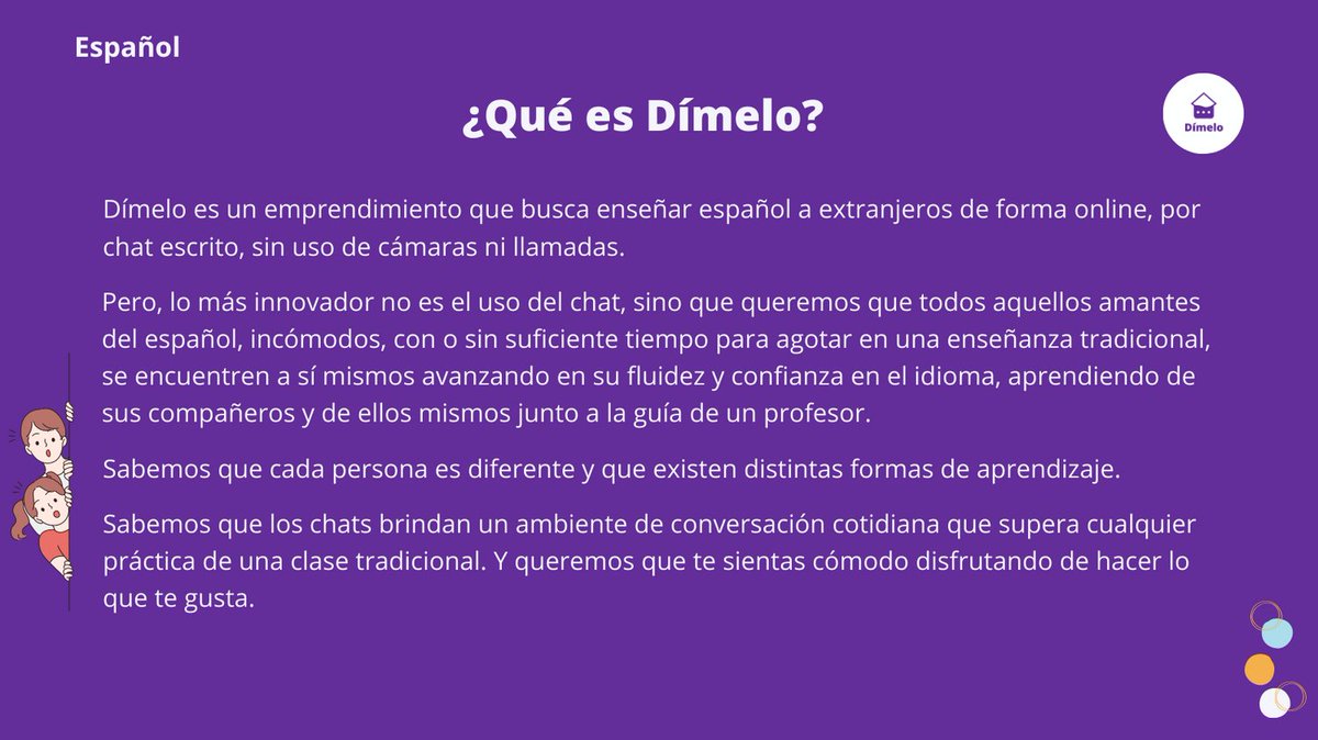 Dimelo_twt's tweet photo. Las dificultades forman gran parte de nuestra experiencia.
Y por eso estamos aquí.
¿Qué es Dímelo? 

#Español #Aprendizaje #Lenguas #Spanish #Learning #language #langtwt https://t.co/8vt2NKxj1B