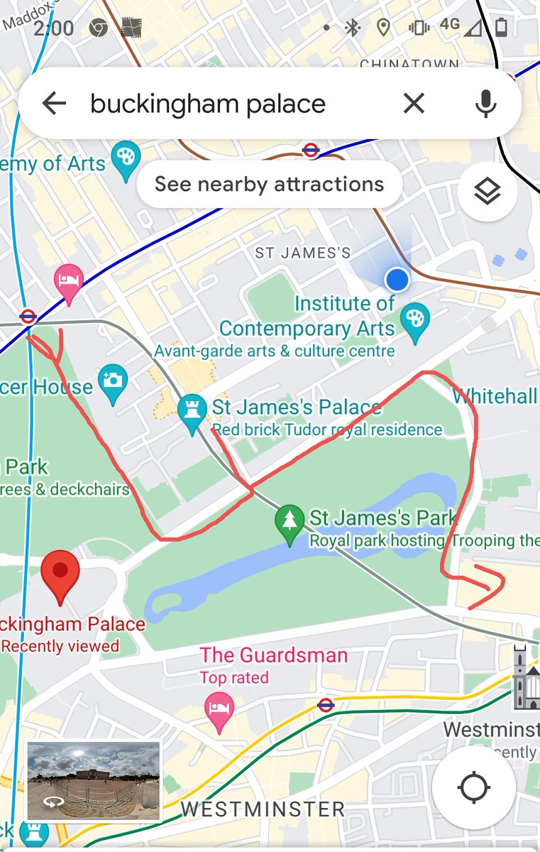 Please HELP &amp; retweet. 
I was at the funeral for HM QE2. I lost a tie clip. It's tarnished silver with a dark blue cabachon. Tied to it w/ a blue rubber band is a little Black &amp; white picture of a girl on one side and a baby on another. I walked GreenPark station to horseguards.