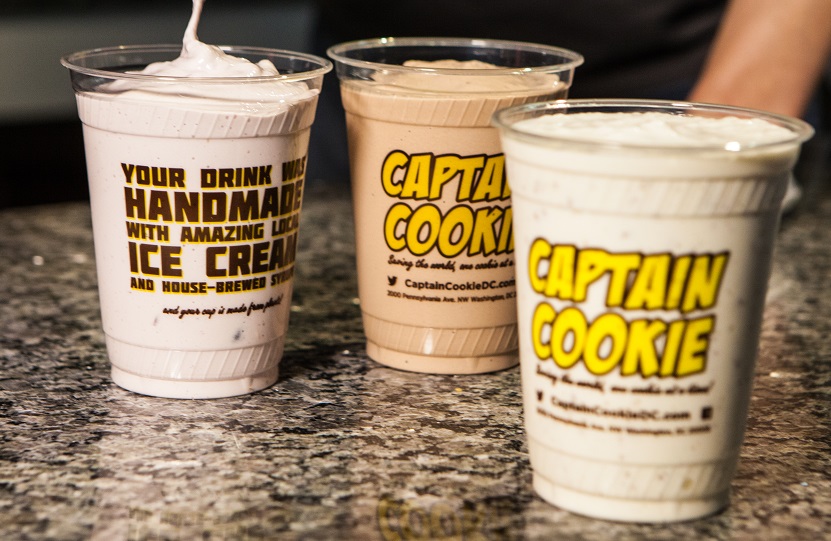 CaptainCookieNC's tweet photo. Beat the heat with one of our delicious #milkshakes 
Always made with #local dairy https://t.co/T7iQfqh3pg