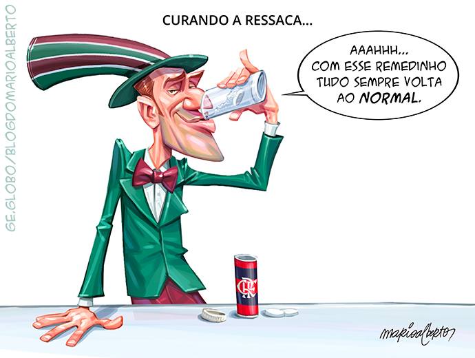 geglobo's tweet photo. "Com esse remedinho tudo volta ao normal"

✍️ Charge de Mario Alberto https://t.co/a5xI14idnN