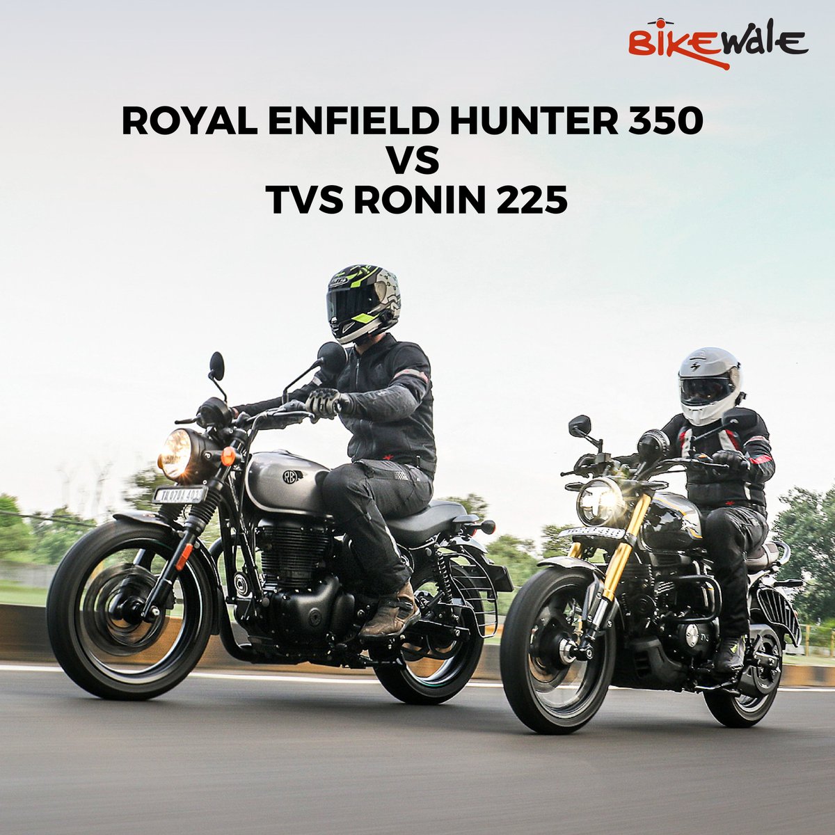 BikeWale's tweet photo. #BWPhotos The #Hunter 350 and the #Ronin225 have the same goal. Both these motorcycles aim to hook a buyer looking for a modern bike but with some tasteful sprinkling of retro charm.
For more details: https://t.co/8pBtbBgZiS

#Bikephotography https://t.co/V33O2ceKCS