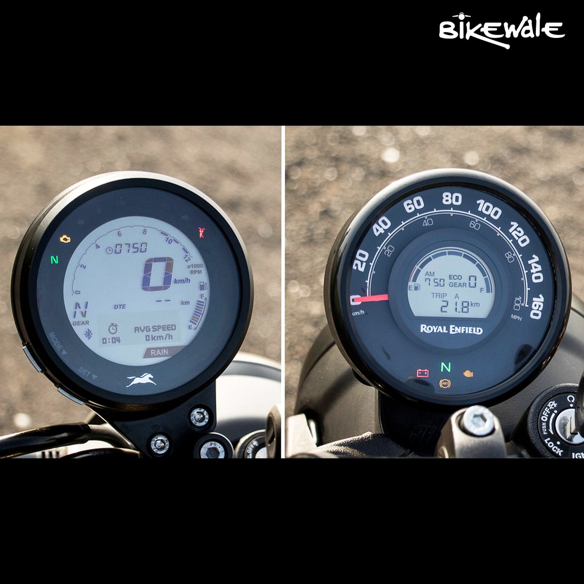 BikeWale's tweet photo. #BWPhotos The #Hunter 350 and the #Ronin225 have the same goal. Both these motorcycles aim to hook a buyer looking for a modern bike but with some tasteful sprinkling of retro charm.
For more details: https://t.co/8pBtbBgZiS

#Bikephotography https://t.co/V33O2ceKCS