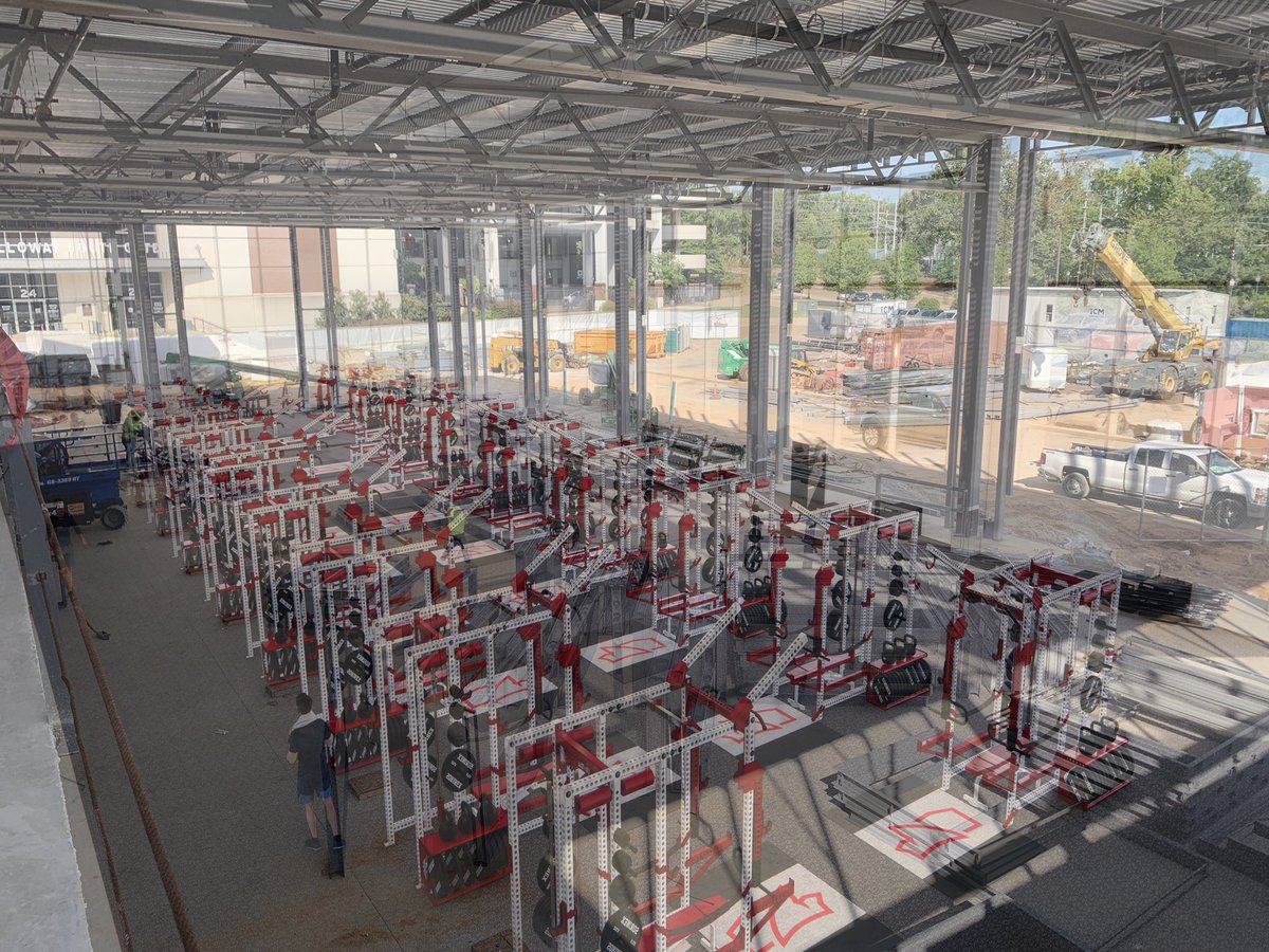 CDFLsports's tweet photo. The vision is taking shape @OleMissFB with the Manning Center renovation. #championsnow #powerofplus @OleMissSports @OleMissAF @CDFLPlus #hottytoddy https://t.co/5X91IUywhU