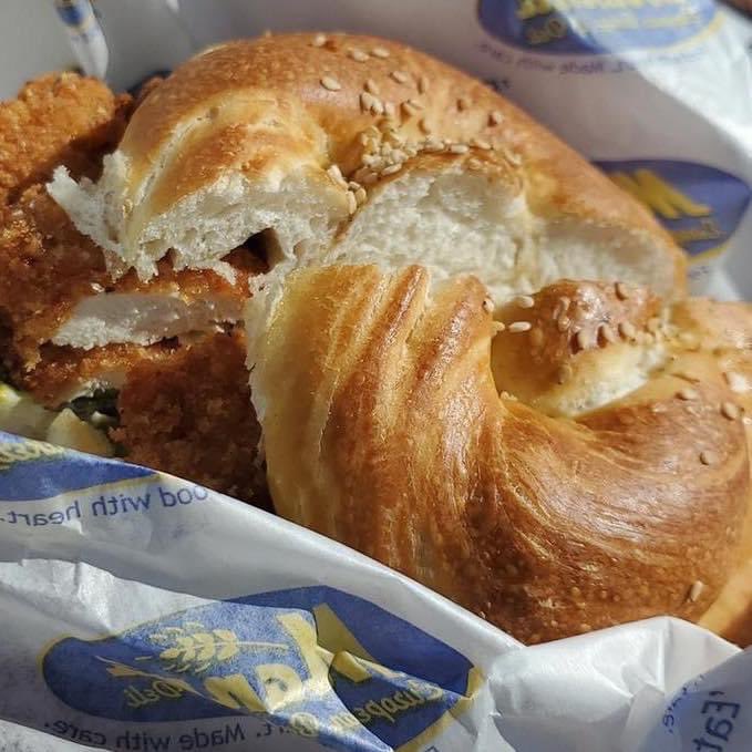 manna_bakery's tweet photo. Manna Breaded Chicken Sandwich on Pretzel Bread is the go to sandwich for lunch 😋 

Have you tried one?

#pretzelbread #sandwhich #manna #mannabakery #breadedchicken #breadedchickenbreast #yyt #stjohns #stjohnsnl #newfoundland #newfoundlandandlabrador #newfoundlander https://t.co/qWSCuYhRIn