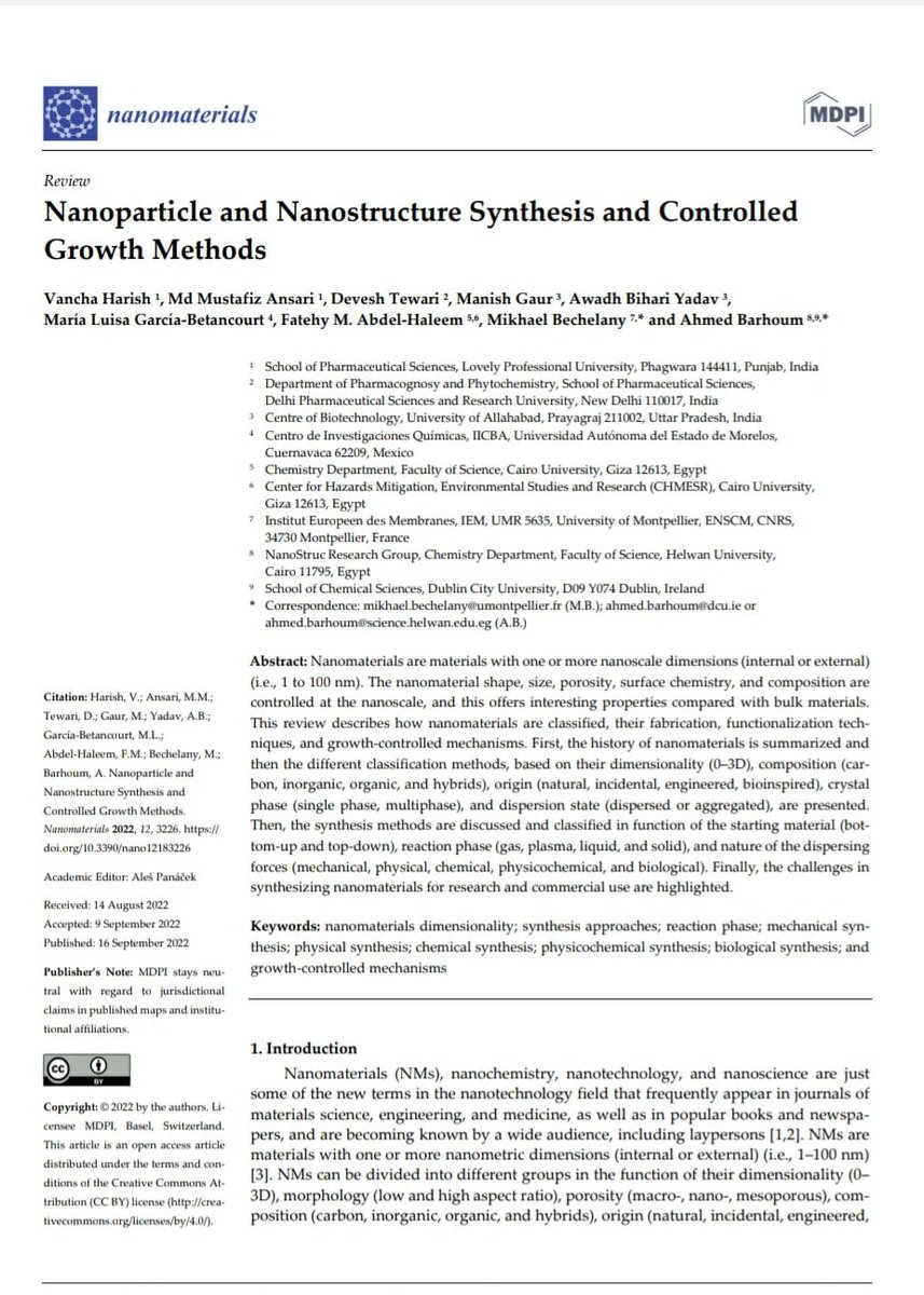 Lastest publication on Nanoparticle and Nanostructures