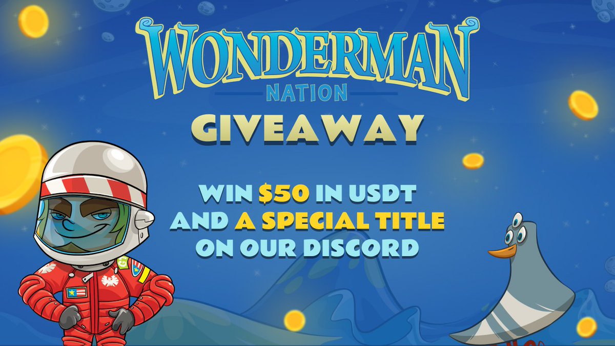 WondermanNation's tweet photo. Stand a chance to win $50 in $USDT &amp; an OG role on #Discord 🚀

Steps:
1⃣Change your profile pic to your favourite #WondermanNation character on #Twitter
2⃣Share a screenshot through a tweet
3⃣Tag 3 friends
4⃣State what you like the most about Wonderman

Ends on 26.09‼️
#Giveaway https://t.co/huFsCsFGLQ