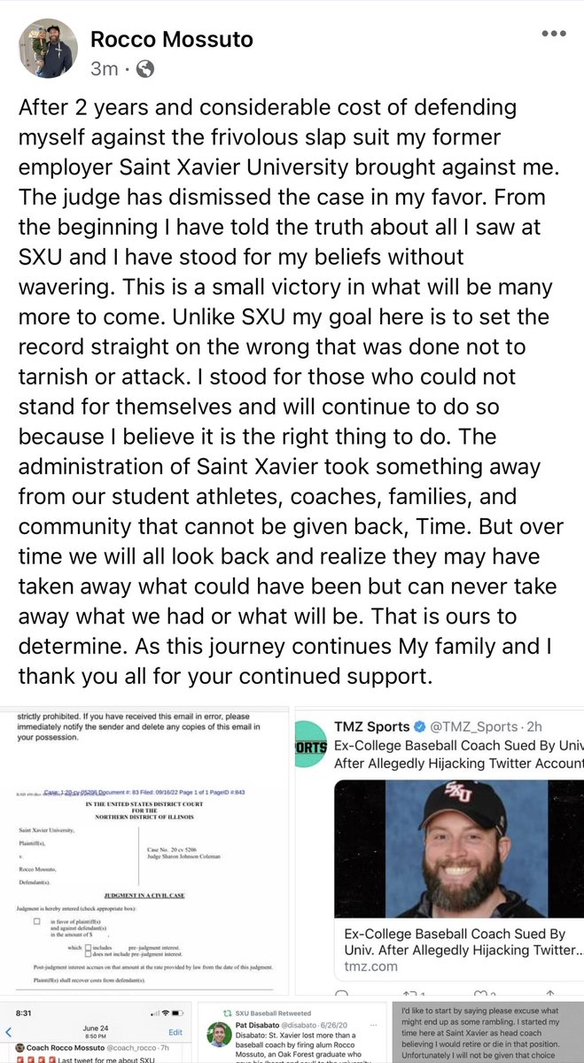 Case Dismissed!! A federal judge has dismissed SXUs slap suit they filed against me. <a href="/TMZ_Sports/">TMZ Sports</a> <a href="/disabato/">Pat Disabato</a> <a href="/NAIABall/">NAIA Ball</a>