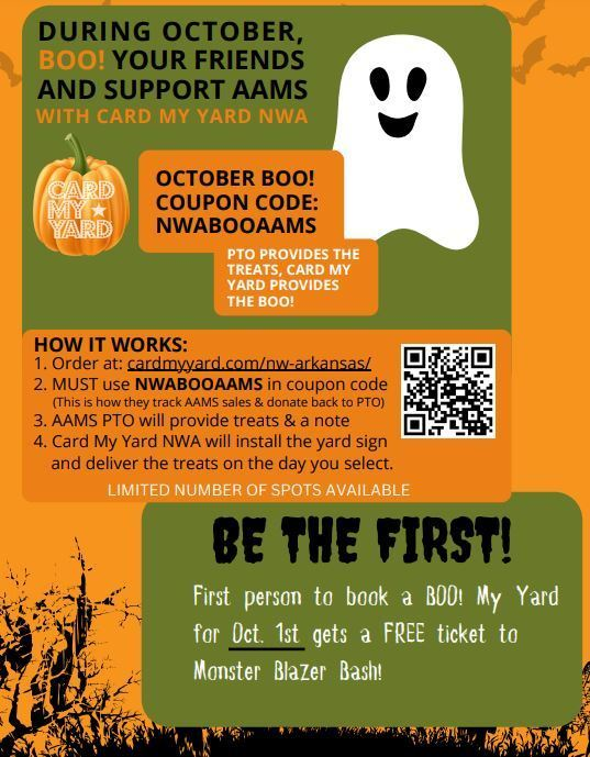 During October, Boo! your friends and support AAMS!