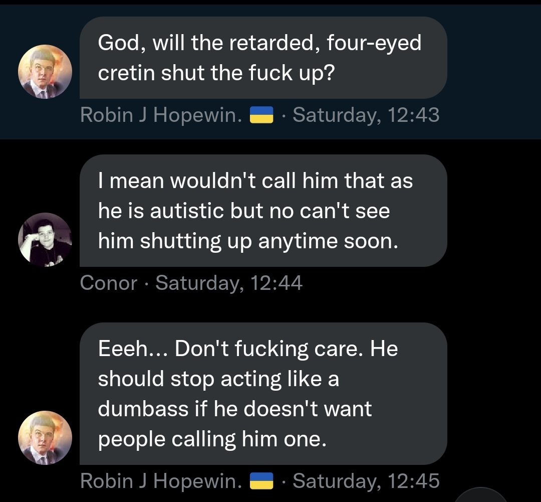 randomperson357's tweet photo. Keep an eye on Official_RJH....

Seems he thinks slurs are okay if it's about someone he hates https://t.co/cuUaS0weoH https://t.co/s5cFiHNfxx