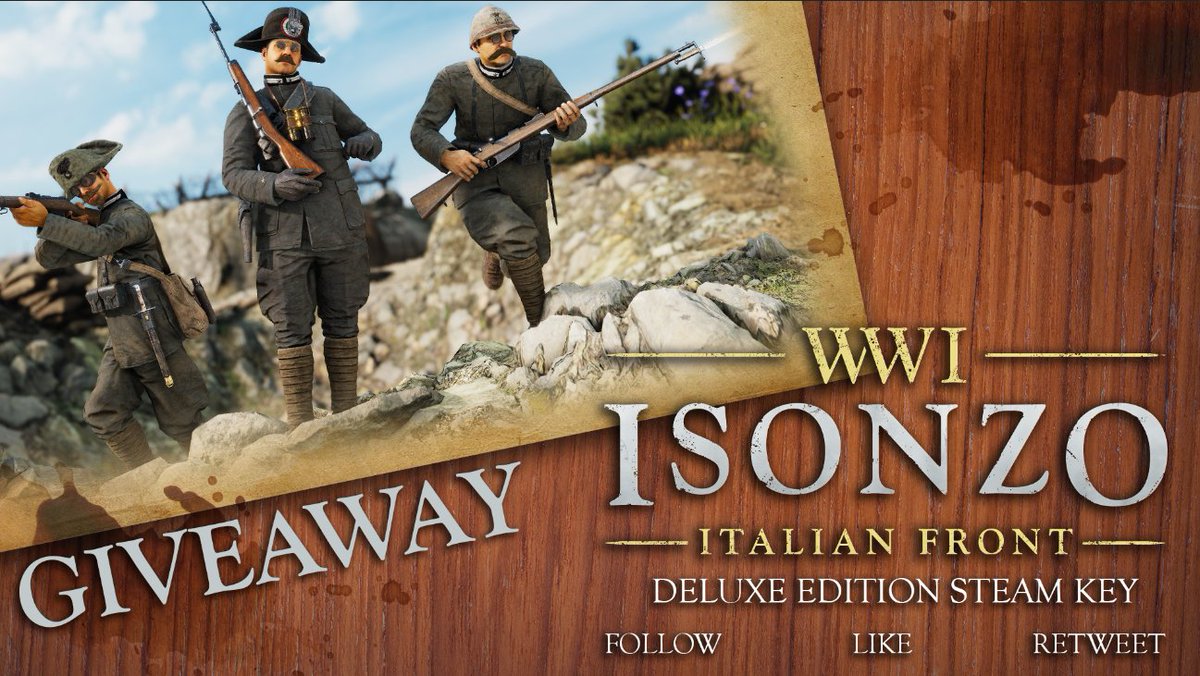 WW1GameSeries's tweet photo. 🫡 Join the Italian Front 🫡

We're giving away some steam keys for Isonzo! We need you at the front! 

#WW1 #Isonzo https://t.co/39yVlKJvt4