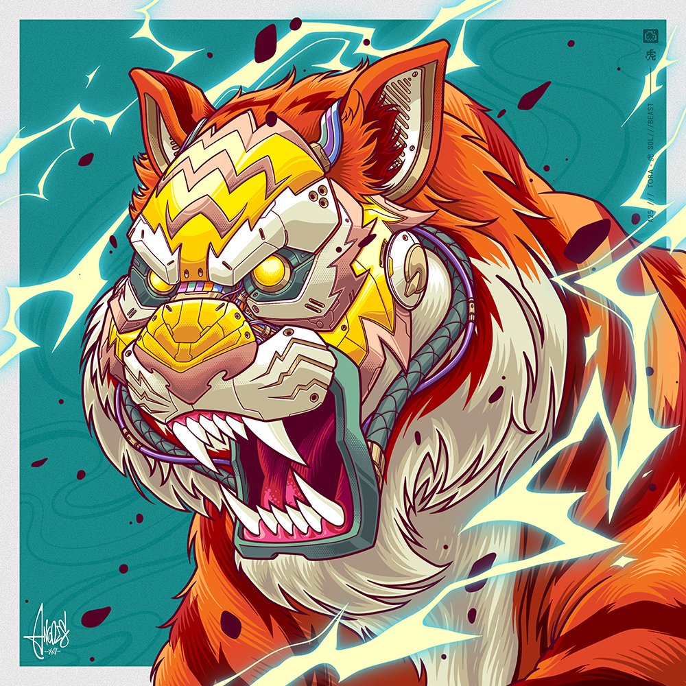📢 "#2 TORA /// SOLBEAST"
scheduled on <a href="/formfunction/">Formfunction</a> : Sep 20, 7:00AM (GMT+7)

formfunction.xyz/@angoes25/DQLq…

🧡 + RTs are much appreciated 🙌
-
All bidders entitled pNFT (artwork below)

#SolanaArt #solananft #formfunction #nftart #nftcollector <a href="/NFTindonesia_/">NFTindonesia</a> <a href="/SatuSekte/">SATU SEKTE</a>