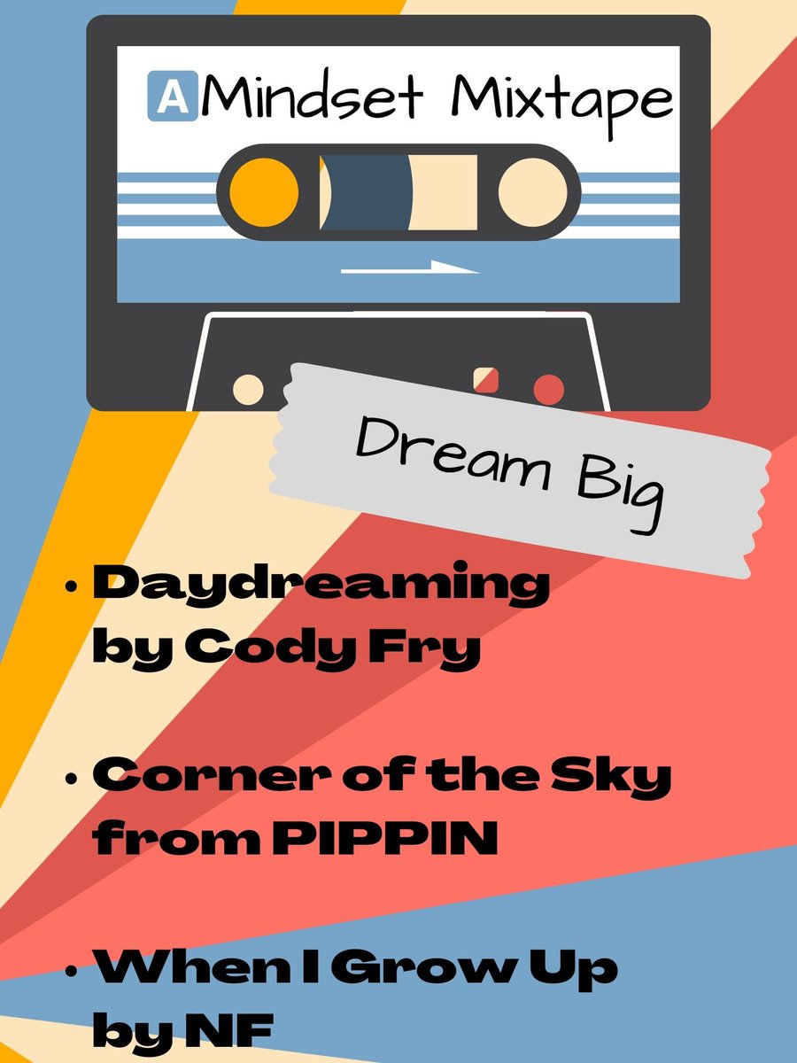 BMHS_Chorus's tweet photo. 🧠Happy Mindset Monday!🧠
Today’s theme is “Dream Big!” Here are some jams to help you do this! https://t.co/JfN0I2AYL8