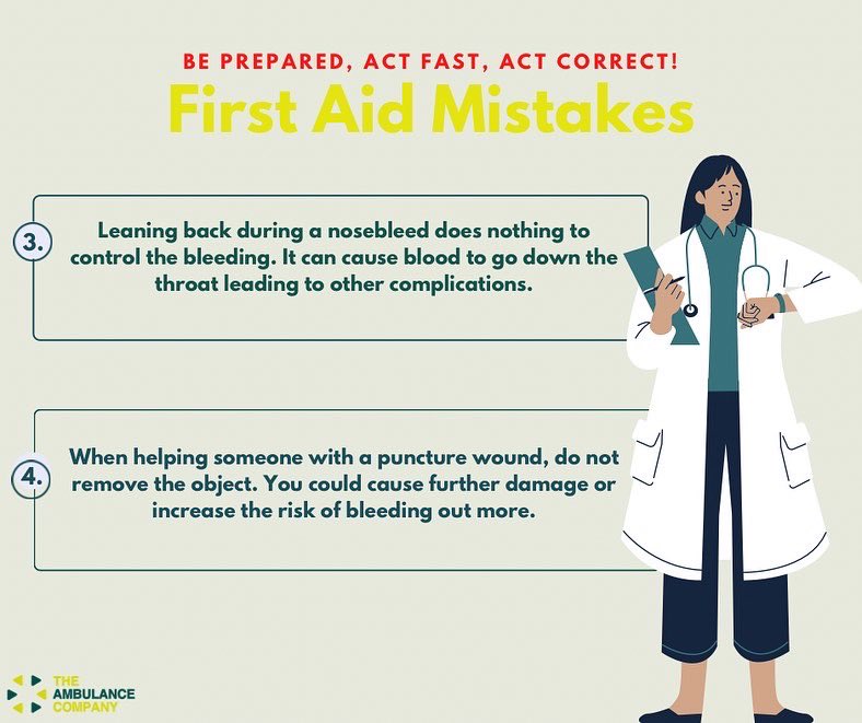 Theambcompany's tweet photo. However, if you find yourself in an emergency, always remember to stay as calm as possible and follow some of the points mentioned above to ensure no further complications or loss of life.

2/2🧵

#firstaid #24/7medicalcare #Ambco #emergency #safetyfirst #actcorrect https://t.co/11eJuxcxaE