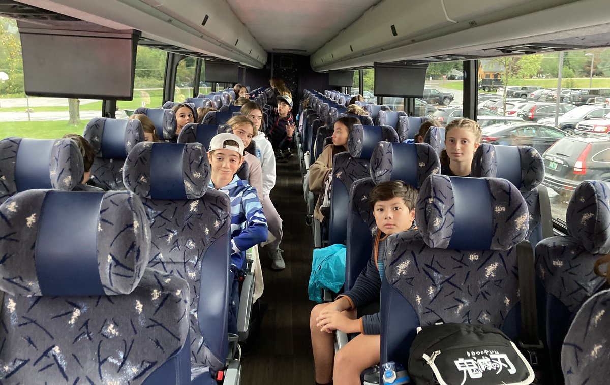 SMSRaidersVT's tweet photo. Our 7th Graders are on their way! Week long science and team building based field trip to Nature’s Classroom (Maine) returns! #smsvt #lsuuvt #belonging https://t.co/xi8Y0pYi6x