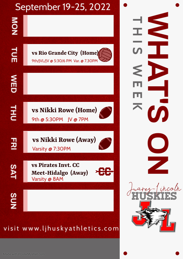 Here's what happening in Husky Nation! #TexasHSFB #JuarezLincolnHS #LaJoyaISD