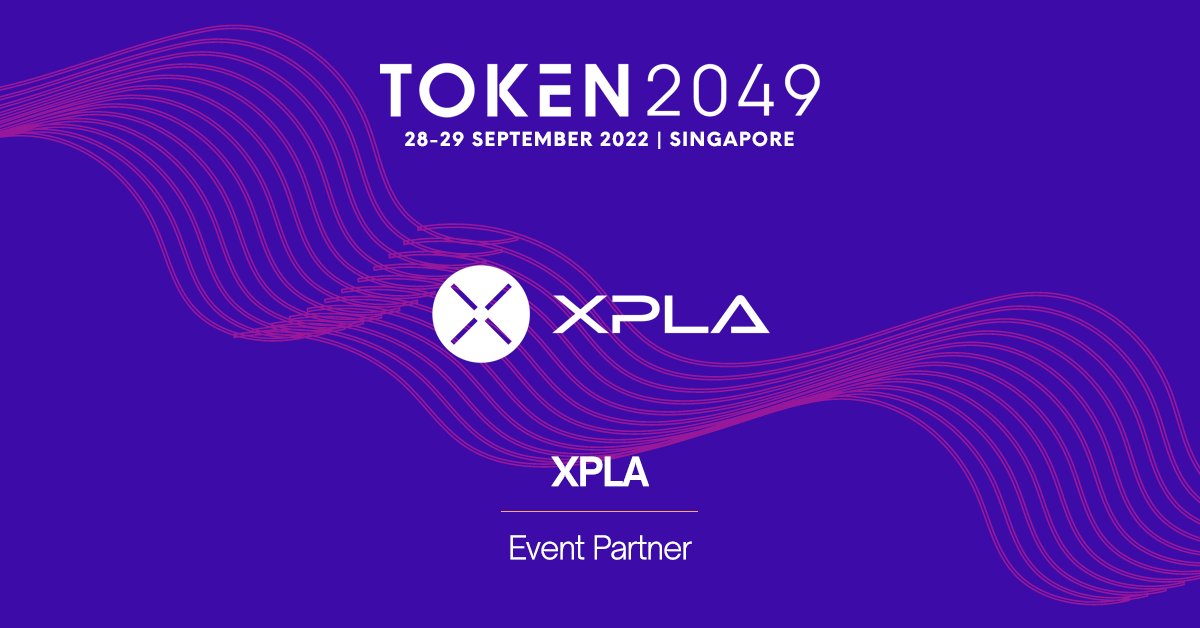pkhr2013's tweet photo. We're excited to be a sponsor for TOKEN2049! Come find me and @kyuclee. Also join us on 29 Sep at 4:30pm on the Trust EVM stage for our keynote at Marina Bay Sands Hotel.
#XPLA #C2X #com2us #com2verse #TOKEN2049 #blockchain #gaming #metaverse #evm #cosmos #tendermint https://t.co/QyzYztFuKa