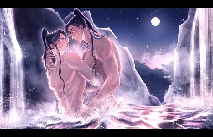 2haFESのSTORIESにて大好きな196章を描かせていただきました素晴らしい企画に参加させていただき本当にありがとうございました!! #2hafest #二哈和他的白猫师尊 