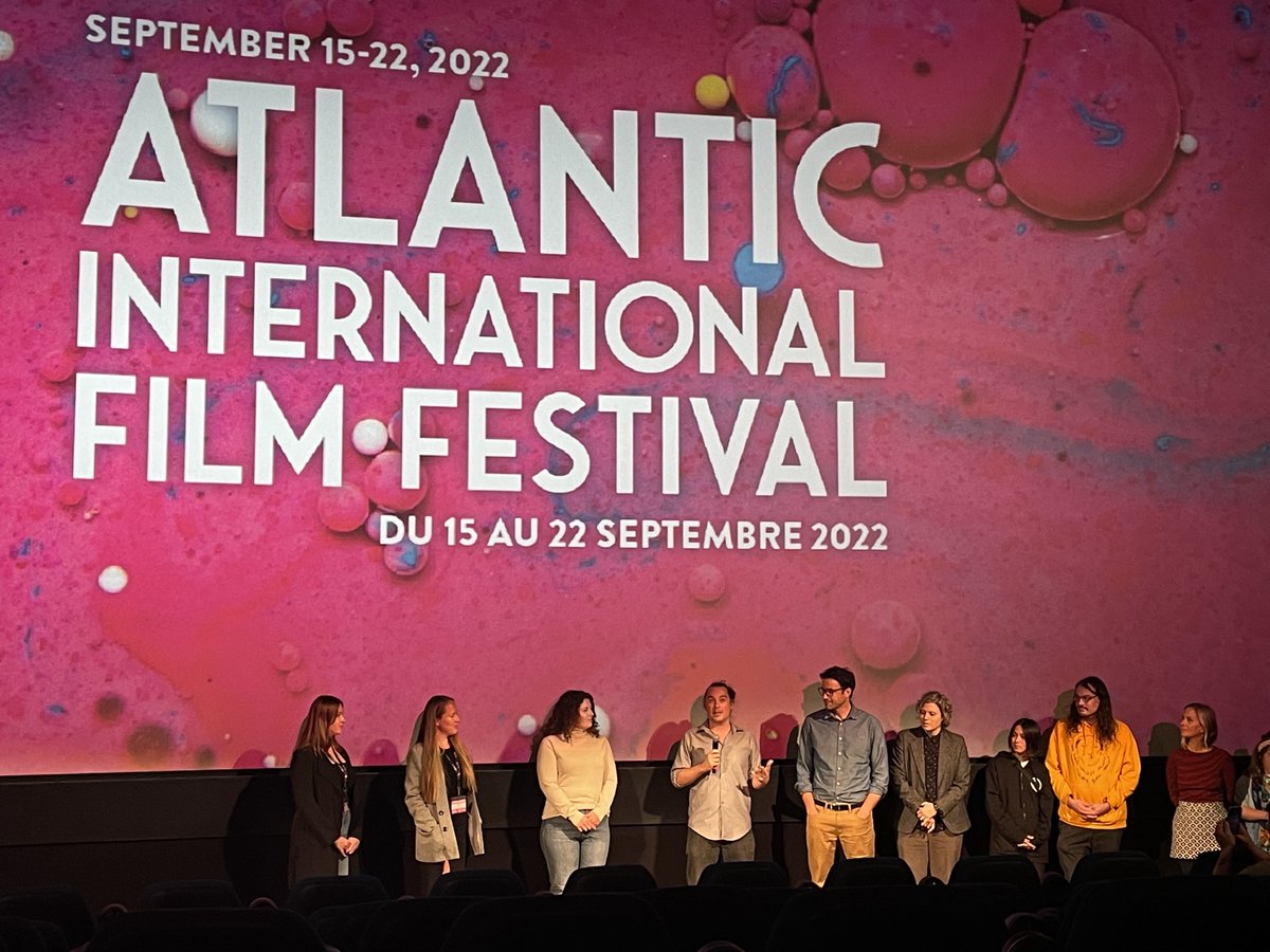 JosefaTCameron's tweet photo. Our documentary was screened yesterday at FIN @thefilmfest. Thank you to Shauna MacLeod for sharing your story of healing with us, our professor @TrinaRoache, and our technical professor @pkirkr. Throwing Pains was @mcleodaec and my first film, now we can't wait to make more! https://t.co/MamqpzjC4P